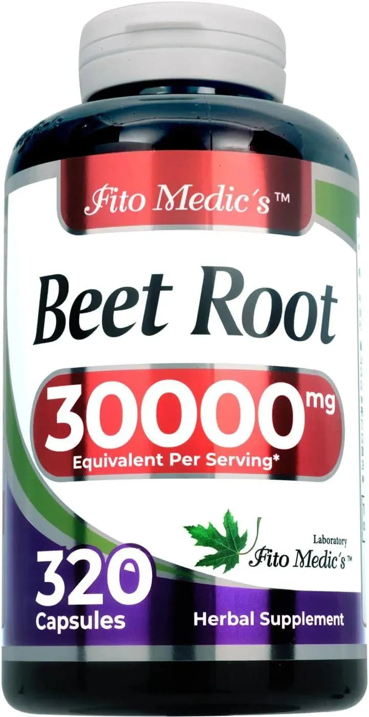 FITO MEDIC´S - FITO MEDIC'S Beet Root 30,000Mg. 320 Capsulas - The Red Vitamin MX - Suplementos Alimenticios - {{ shop.shopifyCountryName }}