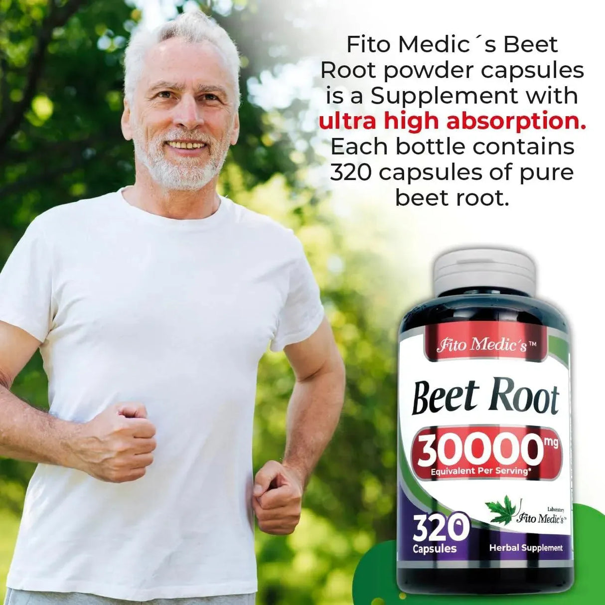 FITO MEDIC´S - FITO MEDIC'S Beet Root 30,000Mg. 320 Capsulas - The Red Vitamin MX - Suplementos Alimenticios - {{ shop.shopifyCountryName }}