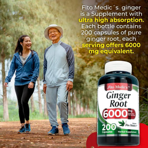 FITO MEDIC´S - FITO MEDIC'S Ginger 6000Mg. 200 Capsulas - The Red Vitamin MX - Suplementos Alimenticios - {{ shop.shopifyCountryName }}