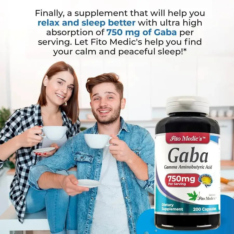 FITO MEDIC´S - FITO MEDIC'S Lab- GABA 750Mg. 200 Capsulas - The Red Vitamin MX - Suplementos Alimenticios - {{ shop.shopifyCountryName }}