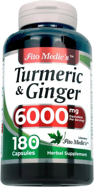 FITO MEDIC´S - FITO MEDIC'S Tumeric and Ginger 6000Mg. 180 Capsulas - The Red Vitamin MX - Suplementos Alimenticios - {{ shop.shopifyCountryName }}