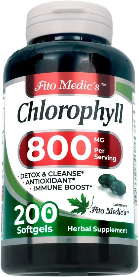 FITO MEDIC´S - Fito Medic´s Lab Chlorophyll 800Mg. 200 Capsulas Blandas - The Red Vitamin MX - Suplementos Alimenticios - {{ shop.shopifyCountryName }}