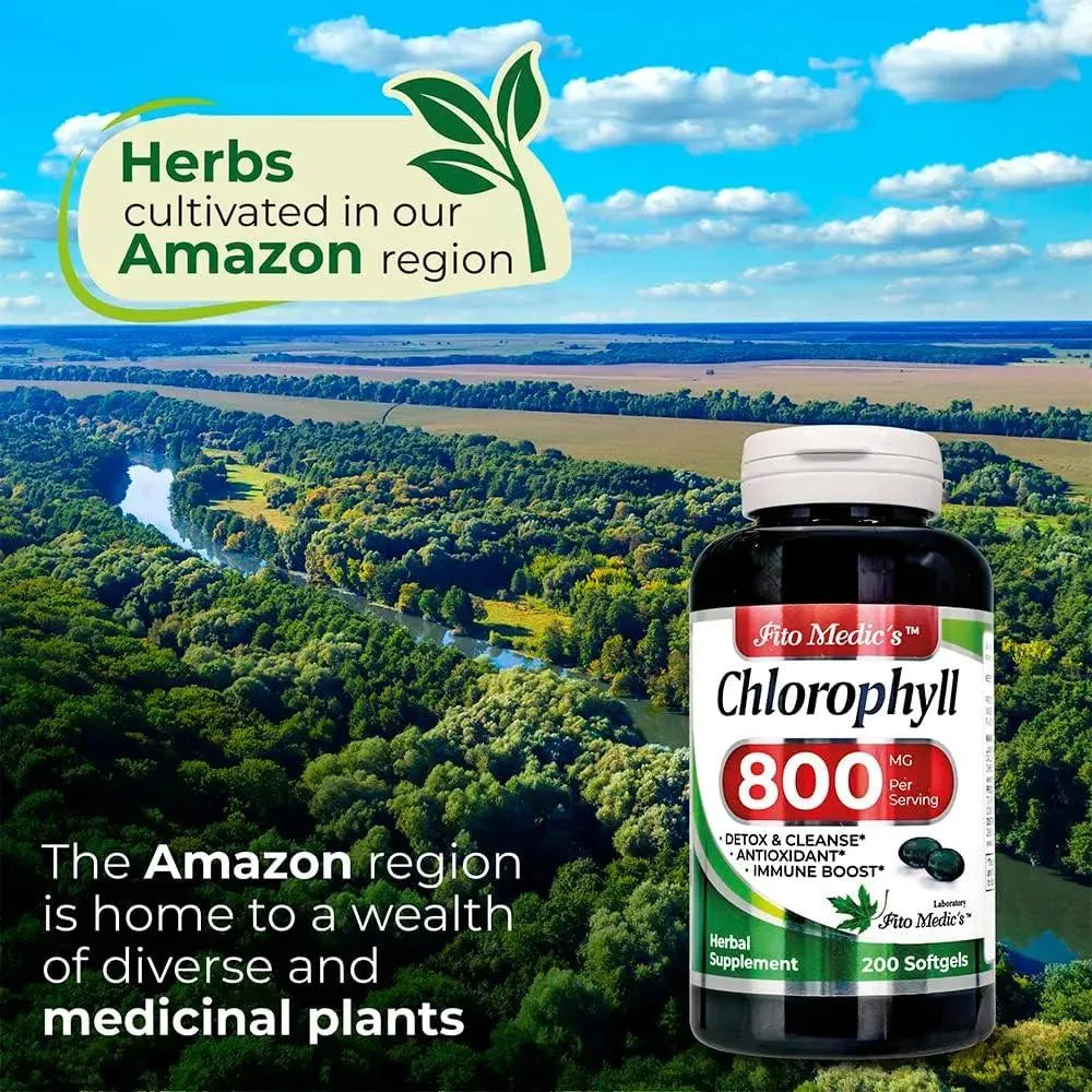 FITO MEDIC´S - Fito Medic´s Lab Chlorophyll 800Mg. 200 Capsulas Blandas - The Red Vitamin MX - Suplementos Alimenticios - {{ shop.shopifyCountryName }}