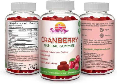 FLAMINGO SUPPLEMENTS - Flamingo Supplements Cranberry Gummies 1000Mg. 60 Capsulas - The Red Vitamin MX - Suplementos Alimenticios - {{ shop.shopifyCountryName }}
