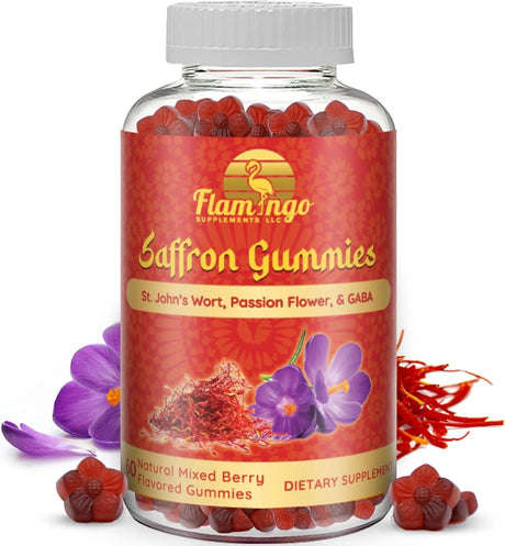 FLAMINGO SUPPLEMENTS - Flamingo Supplements Saffron Extract Gummies 60 Gomitas - The Red Vitamin MX - Suplementos Alimenticios - {{ shop.shopifyCountryName }}