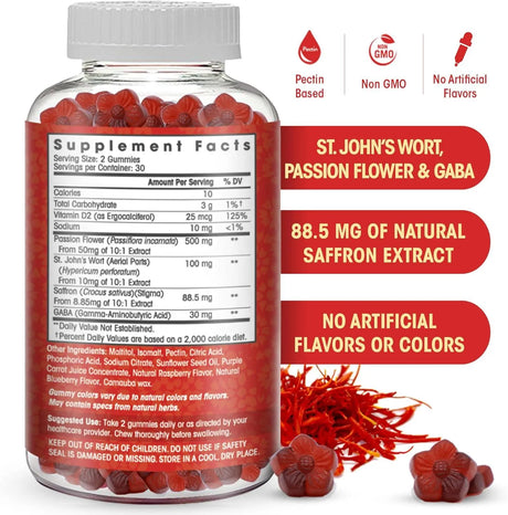 FLAMINGO SUPPLEMENTS - Flamingo Supplements Saffron Extract Gummies 60 Gomitas - The Red Vitamin MX - Suplementos Alimenticios - {{ shop.shopifyCountryName }}