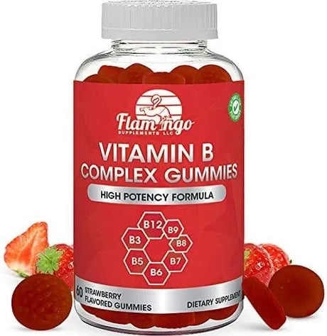 FLAMINGO SUPPLEMENTS - Flamingo Supplements Vitamin B Complex 60 Gomitas - The Red Vitamin MX - Suplementos Alimenticios - {{ shop.shopifyCountryName }}