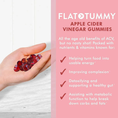 FLAT TUMMY - Flat Tummy Apple Cider Vinegar Gummies 60 Gomitas - The Red Vitamin MX - Suplementos Alimenticios - {{ shop.shopifyCountryName }}