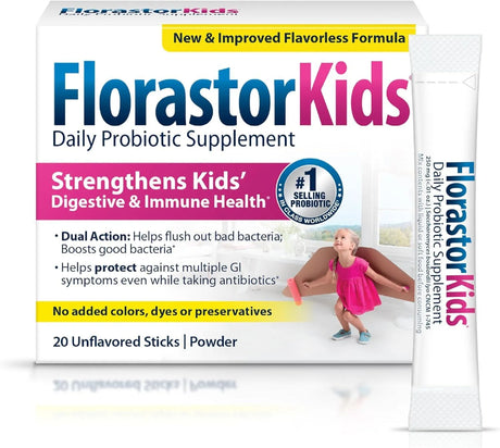 FLORASTOR - Florastor Kids Daily Probiotic Powder 20 Paquetes - The Red Vitamin MX - Suplementos Alimenticios - {{ shop.shopifyCountryName }}