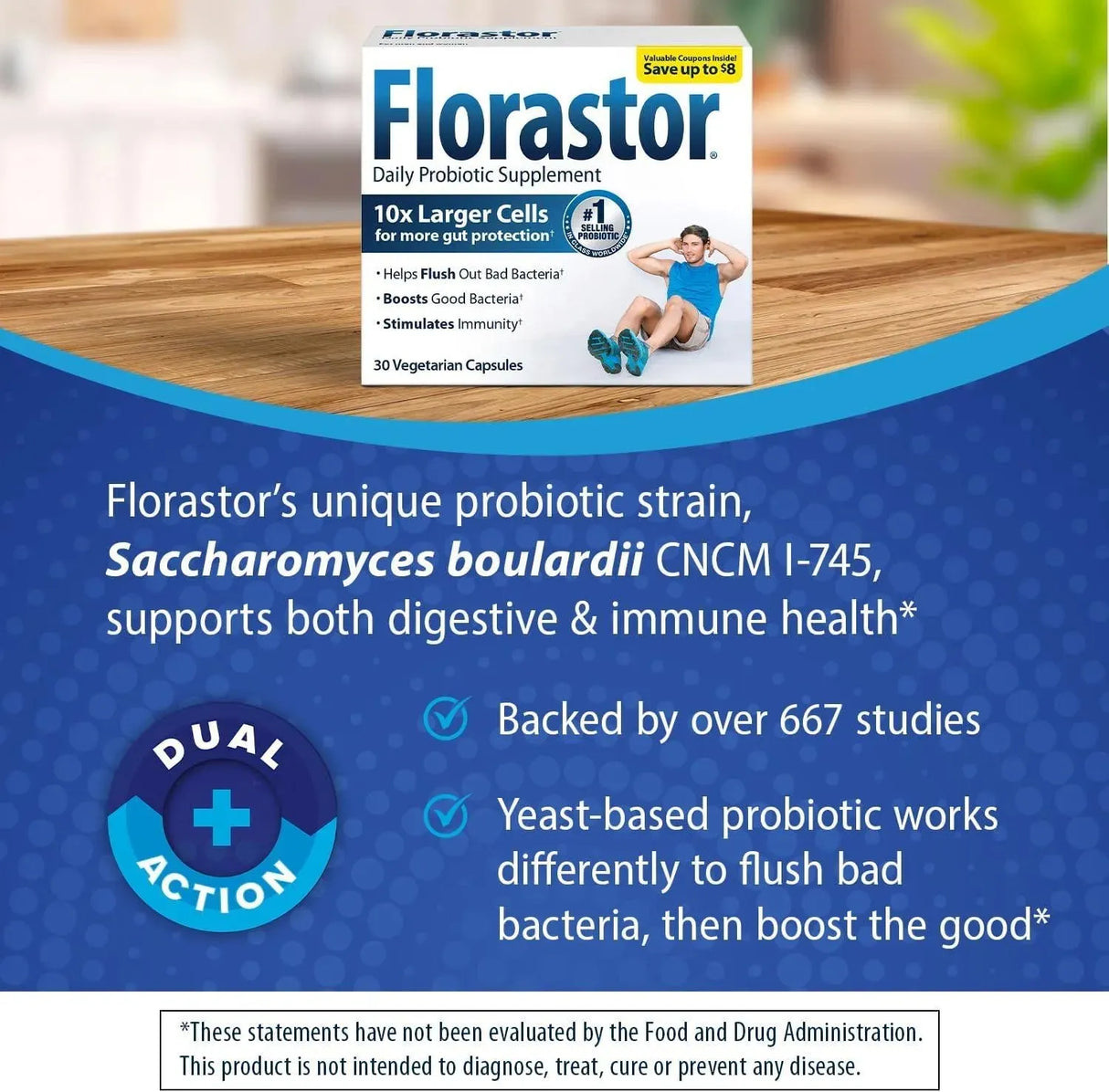 FLORASTOR - Florastor Probiotics 30 Capsulas - The Red Vitamin MX - Suplementos Alimenticios - {{ shop.shopifyCountryName }}
