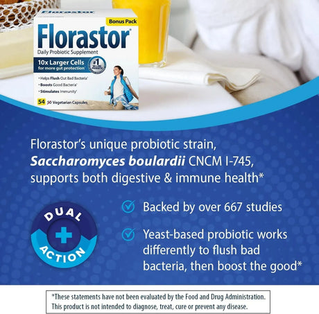 FLORASTOR - Florastor Probiotics 54 Capsulas - The Red Vitamin MX - Suplementos Alimenticios - {{ shop.shopifyCountryName }}