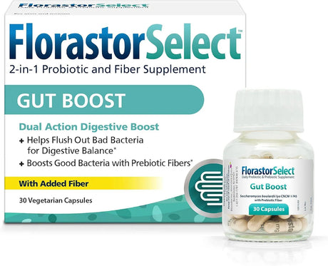 FLORASTOR - Florastor Select Gut Boost 30 Capsulas - The Red Vitamin MX - Suplementos Alimenticios - {{ shop.shopifyCountryName }}