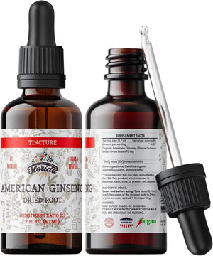 FLORIDA HERBS - FLORIDA HERBS American Ginseng Tincture Extract 60Ml. - The Red Vitamin MX - Suplementos Alimenticios - {{ shop.shopifyCountryName }}