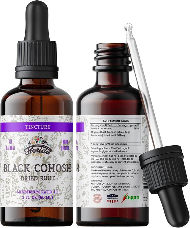 FLORIDA HERBS - Florida Herbs Black Cohosh Tincture Organic 2 Fl.Oz. - The Red Vitamin MX - Suplementos Alimenticios - {{ shop.shopifyCountryName }}