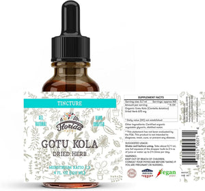 FLORIDA HERBS - Florida Herbs Gotu Kola Tincture 4 Fl.Oz. - The Red Vitamin MX - Suplementos Alimenticios - {{ shop.shopifyCountryName }}