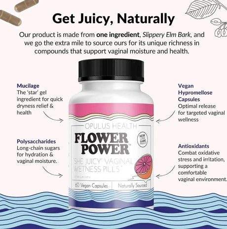 FLOWER POWER - Flower Power Vaginal Moisturizer 60 Capsulas - The Red Vitamin MX - Hidratantes Vaginales - {{ shop.shopifyCountryName }}