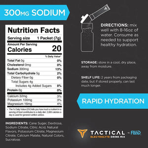 FLUID TACTICAL - Fluid Tactical Electrolyte Powder Packets Variety Pack 25 Paquetes - The Red Vitamin MX - Suplementos Alimenticios - {{ shop.shopifyCountryName }}