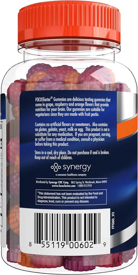 FOCUS FACTOR - Focus Factor Nootropic Gummies 60 Gomitas 2 Pack - The Red Vitamin MX - Suplementos Alimenticios - {{ shop.shopifyCountryName }}