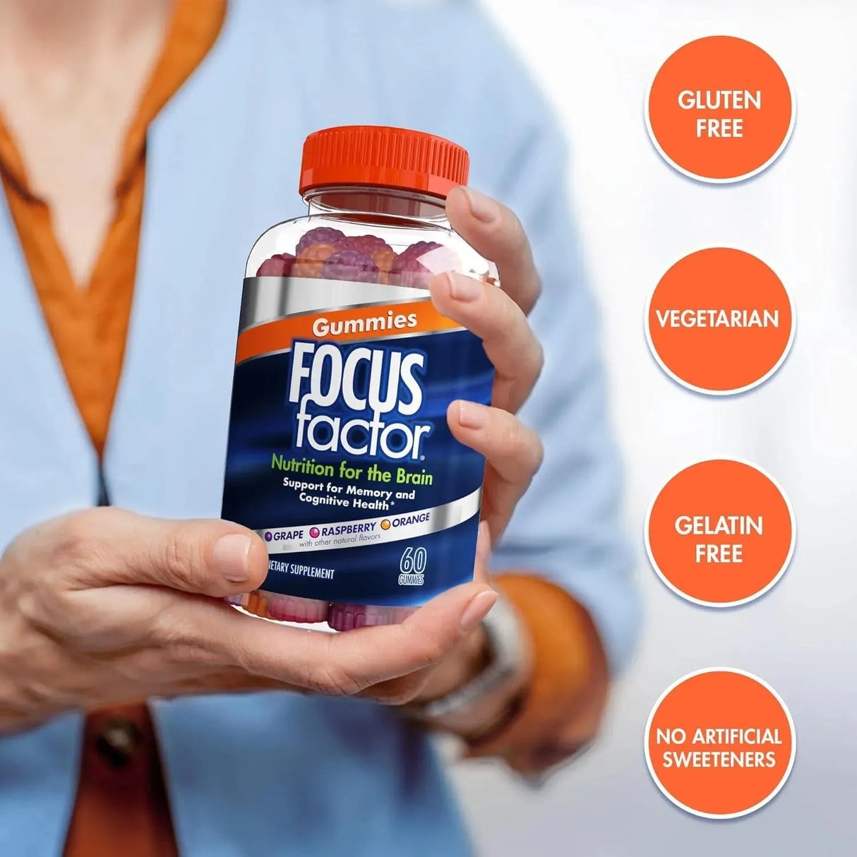 FOCUS FACTOR - Focus Factor Nootropic Gummies 60 Gomitas - The Red Vitamin MX - Suplementos Alimenticios - {{ shop.shopifyCountryName }}