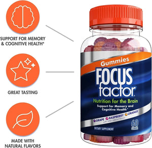 FOCUS FACTOR - Focus Factor Nootropic Gummies 60 Gomitas - The Red Vitamin MX - Suplementos Alimenticios - {{ shop.shopifyCountryName }}