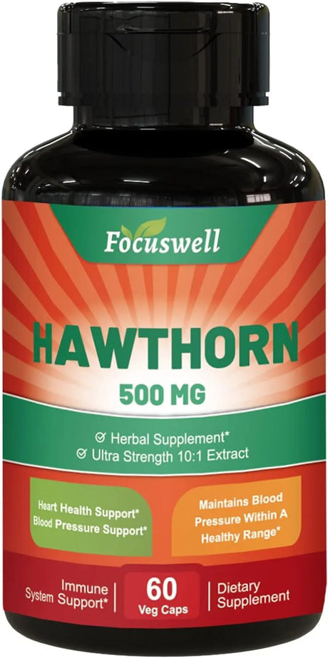 FOCUSWELL - Focuswell Hawthorn Berry Capsules Supplement 60 Capsulas - The Red Vitamin MX - Suplementos Alimenticios - {{ shop.shopifyCountryName }}