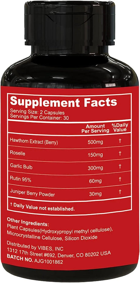 FOCUSWELL - Focuswell Hawthorn Berry Capsules Supplement 60 Capsulas - The Red Vitamin MX - Suplementos Alimenticios - {{ shop.shopifyCountryName }}