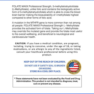 FOLATEMAXX - FolateMaxx L-Methylfolate 10Mg. 90 Capsulas - The Red Vitamin MX - Suplementos Alimenticios - {{ shop.shopifyCountryName }}