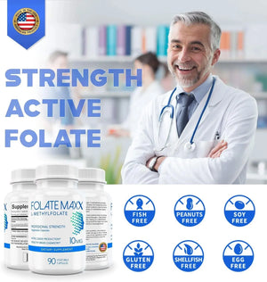 FOLATEMAXX - FolateMaxx L-Methylfolate 10Mg. 90 Capsulas - The Red Vitamin MX - Suplementos Alimenticios - {{ shop.shopifyCountryName }}