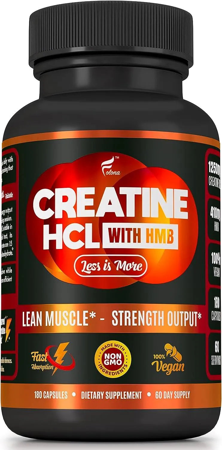 FOLONA - Folona Creatine HCL with HMB 180 Capsulas - The Red Vitamin MX - Suplementos Alimenticios - {{ shop.shopifyCountryName }}