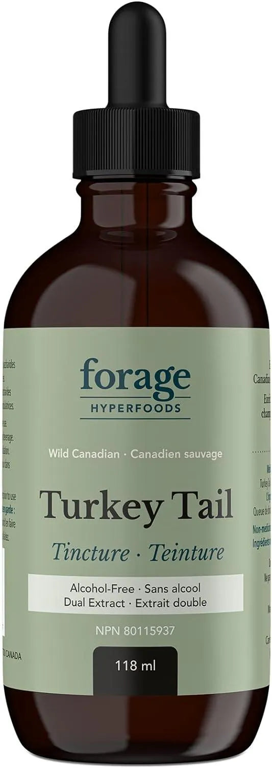 FORAGE HYPERFOODS - Forage Hyperfoods Canadian Wild Turkey Tail Mushroom Superfood Liquid 118Ml. - The Red Vitamin MX - Suplementos Alimenticios - {{ shop.shopifyCountryName }}