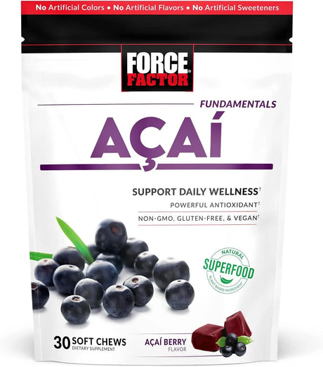 FORCE FACTOR - Force Factor Acai Soft Chews 30 Tabletas Masticables - The Red Vitamin MX - Suplementos Alimenticios - {{ shop.shopifyCountryName }}