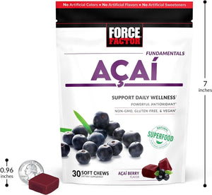 FORCE FACTOR - Force Factor Acai Soft Chews 30 Tabletas Masticables - The Red Vitamin MX - Suplementos Alimenticios - {{ shop.shopifyCountryName }}