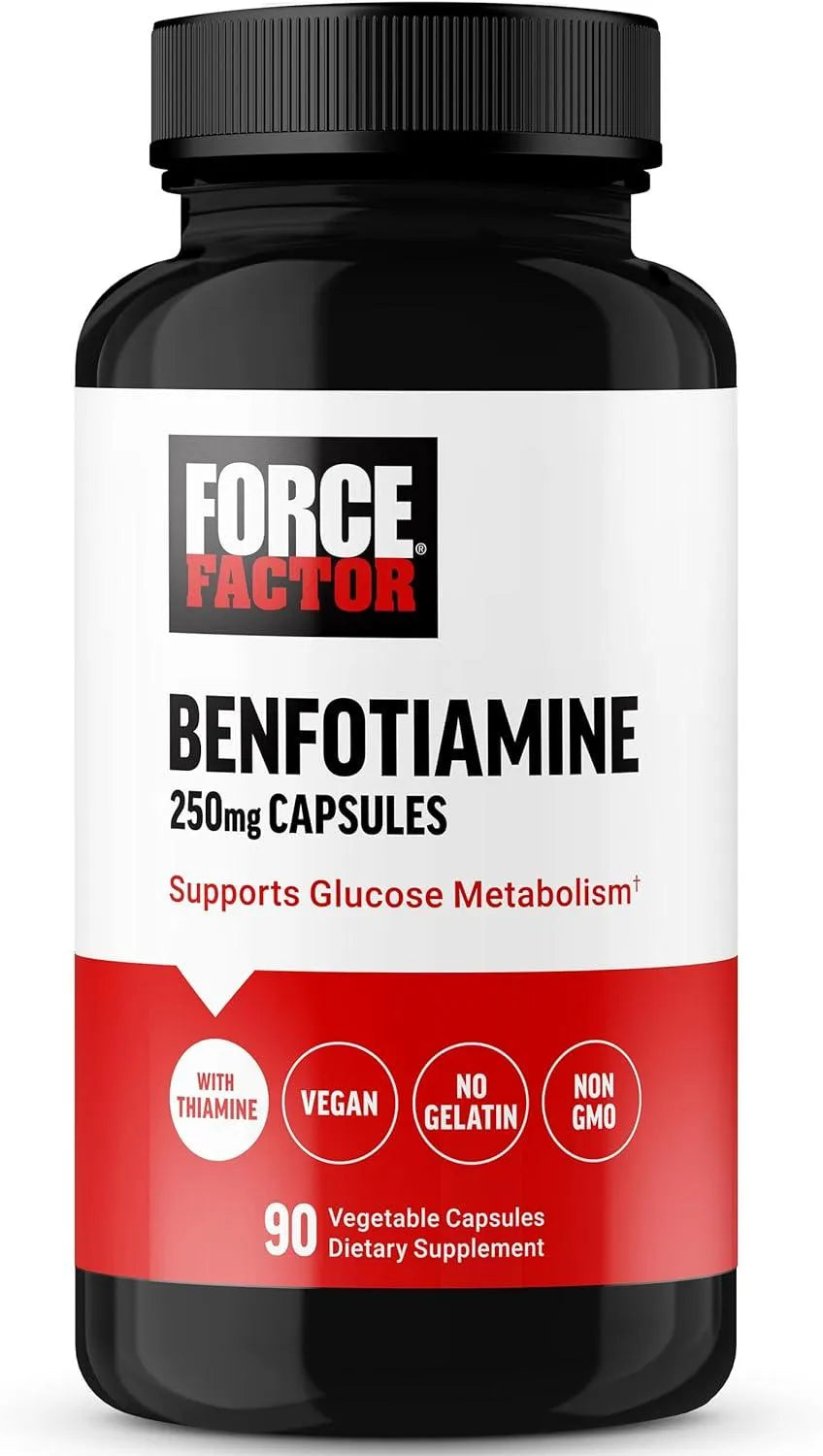 FORCE FACTOR - FORCE FACTOR Benfotiamine Plus Thiamine 90 Capsulas - The Red Vitamin MX - Suplementos Alimenticios - {{ shop.shopifyCountryName }}