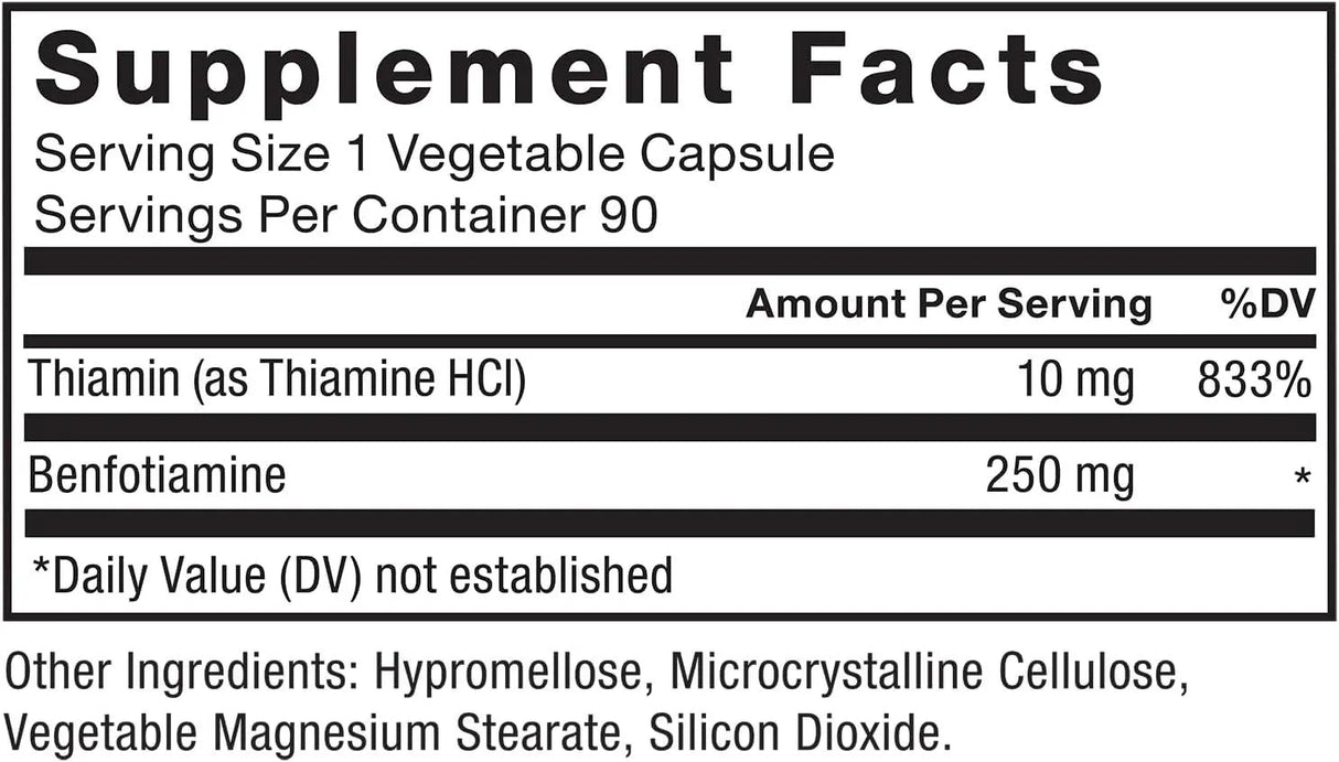 FORCE FACTOR - FORCE FACTOR Benfotiamine Plus Thiamine 90 Capsulas - The Red Vitamin MX - Suplementos Alimenticios - {{ shop.shopifyCountryName }}