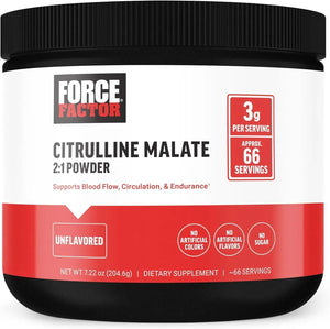 FORCE FACTOR - FORCE FACTOR Citrulline Malate 2:1 Powder 204.6Gr. - The Red Vitamin MX - Suplementos Alimenticios - {{ shop.shopifyCountryName }}