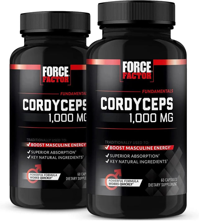 FORCE FACTOR - Force Factor Cordyceps 1000Mg. 60 Capsulas 2 Pack - The Red Vitamin MX - Suplementos Alimenticios - {{ shop.shopifyCountryName }}