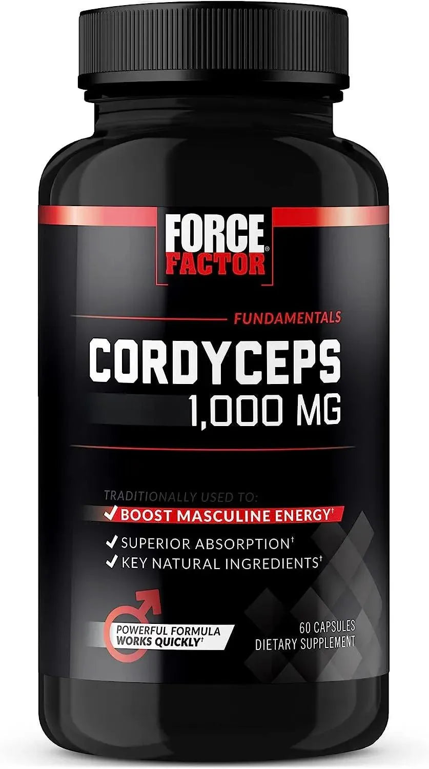 FORCE FACTOR - Force Factor Cordyceps Capsules 1000Mg. 60 Capsulas - The Red Vitamin MX - Suplementos Alimenticios - {{ shop.shopifyCountryName }}