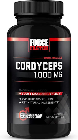 FORCE FACTOR - Force Factor Cordyceps Capsules 1000Mg. 60 Capsulas - The Red Vitamin MX - Suplementos Alimenticios - {{ shop.shopifyCountryName }}