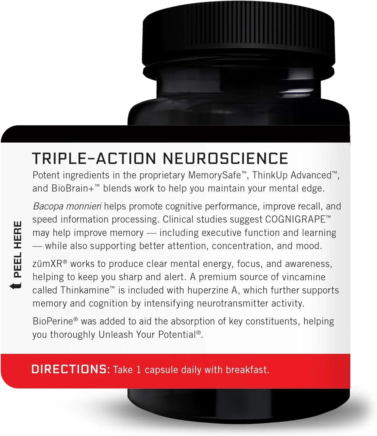 FORCE FACTOR - Force Factor Forebrain Nootropic Brain Supplement 30 Capsulas - The Red Vitamin MX - Suplementos Alimenticios - {{ shop.shopifyCountryName }}