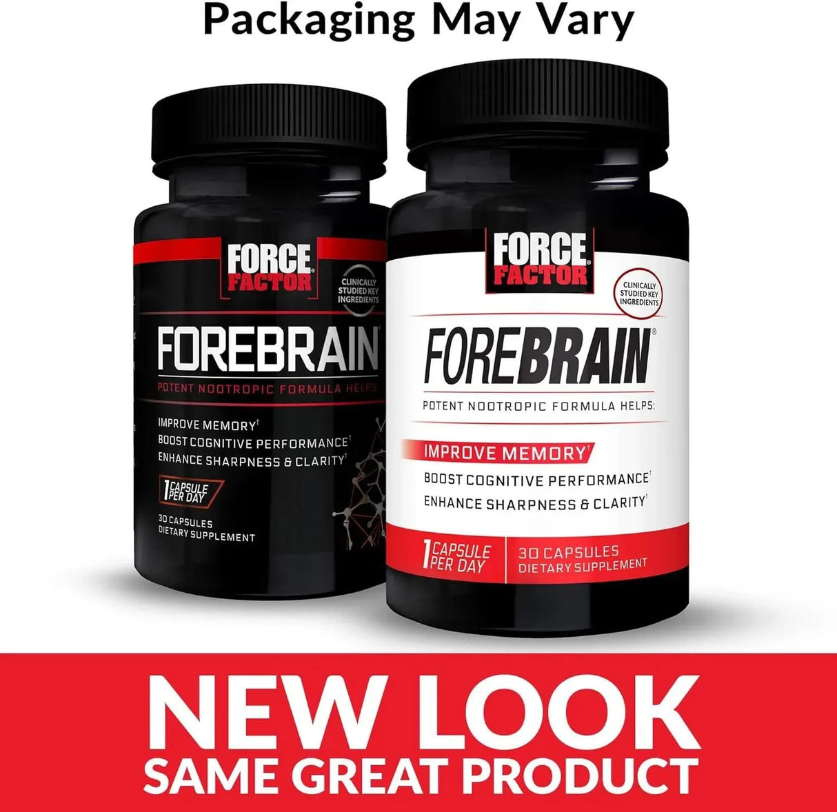 FORCE FACTOR - Force Factor Forebrain Nootropic Brain Supplement 30 Capsulas - The Red Vitamin MX - Suplementos Alimenticios - {{ shop.shopifyCountryName }}