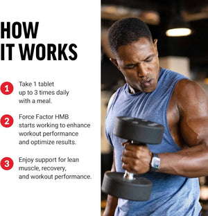 FORCE FACTOR - FORCE FACTOR HMB 90 Tabletas - The Red Vitamin MX - Suplementos Alimenticios - {{ shop.shopifyCountryName }}