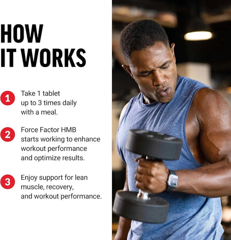 FORCE FACTOR - FORCE FACTOR HMB 90 Tabletas - The Red Vitamin MX - Suplementos Alimenticios - {{ shop.shopifyCountryName }}