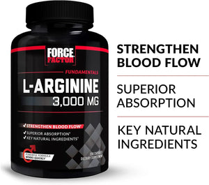 FORCE FACTOR - FORCE FACTOR L-Arginine Nitric Oxide 3000Mg. 150 Capsulas 3 Pack - The Red Vitamin MX - Suplementos Alimenticios - {{ shop.shopifyCountryName }}