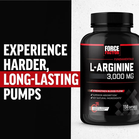FORCE FACTOR - FORCE FACTOR L-Arginine Nitric Oxide 3000Mg. 150 Capsulas - The Red Vitamin MX - Suplementos Alimenticios - {{ shop.shopifyCountryName }}
