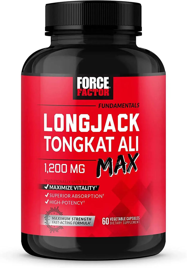 FORCE FACTOR - Force Factor Longjack Tongkat Ali Max 1200Mg. 60 Capsulas - The Red Vitamin MX - Suplementos Alimenticios - {{ shop.shopifyCountryName }}