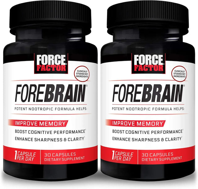 FORCE FACTOR - Force Factor Nootropic Brain Supplement 30 Capsulas 2 Pack - The Red Vitamin MX - Suplementos Alimenticios - {{ shop.shopifyCountryName }}