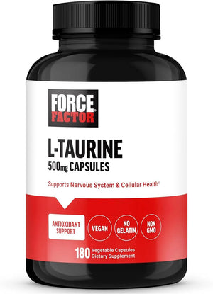 FORCE FACTOR - FORCE FACTOR Taurine 500Mg. 180 Capsulas - The Red Vitamin MX - Suplementos Alimenticios - {{ shop.shopifyCountryName }}