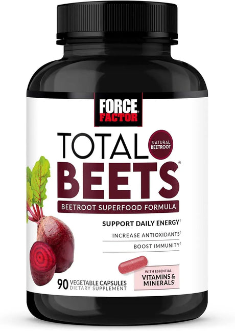 FORCE FACTOR - Force Factor Total Beets Beetroot Superfood Formula 90 Capsulas - The Red Vitamin MX - Suplementos Alimenticios - {{ shop.shopifyCountryName }}