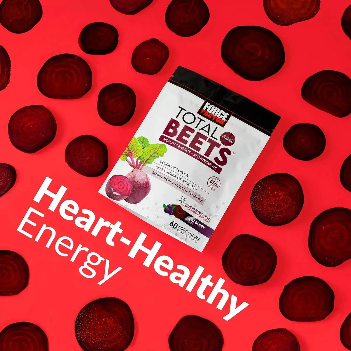 FORCE FACTOR - Force Factor Total Beets Soft Chews with Beetroot 60 Masticables 2 Pack - The Red Vitamin MX - Suplementos Alimenticios - {{ shop.shopifyCountryName }}