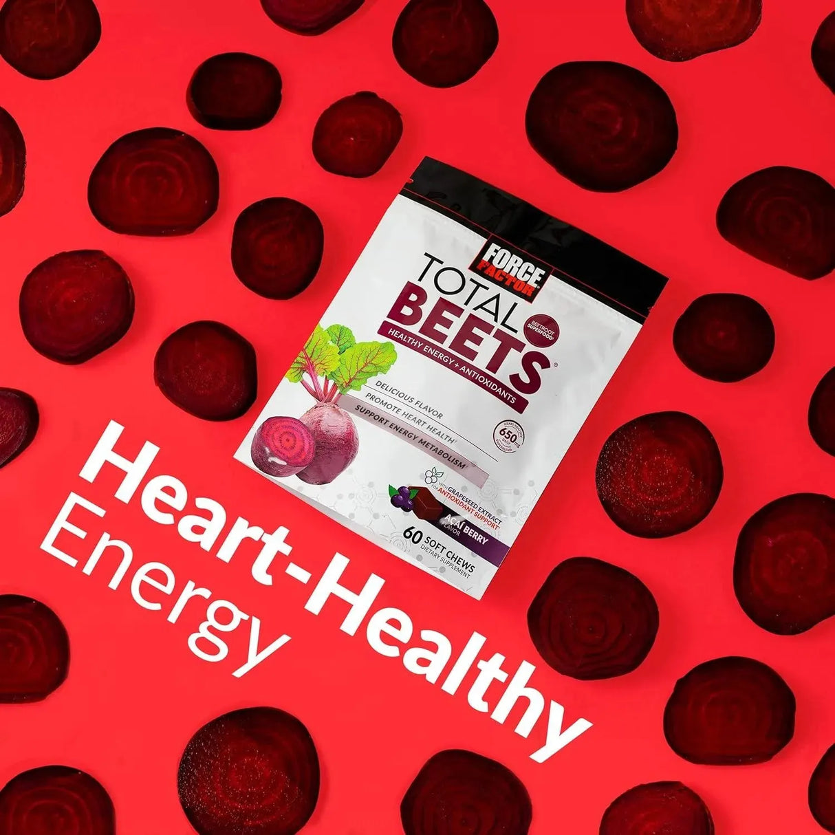 FORCE FACTOR - Force Factor Total Beets Soft Chews with Beetroot 60 Masticables - The Red Vitamin MX - Suplementos Alimenticios - {{ shop.shopifyCountryName }}